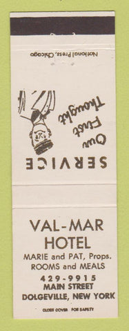 Matchbook Cover - Val Mar Hotel Dolgeville NY