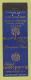 Matchbook Cover - Hotel Woodruff Watertown NY