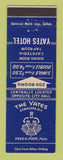 Matchbook Cover - Yates Hotel Syracuse NY