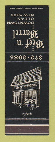 Matchbook Cover - Beef n Barrel Olean NY