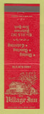 Matchbook Cover - Village Inn Restaurant Patterson NY