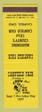Matchbook Cover - Canfield Fair Mahoning County OH 1977