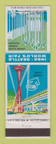 Matchbook Cover - 1962 Seattle World's Fair WA US Science Pavilion Space Needle