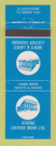 Matchbook Cover - Athens Leather Wear  Clothes
