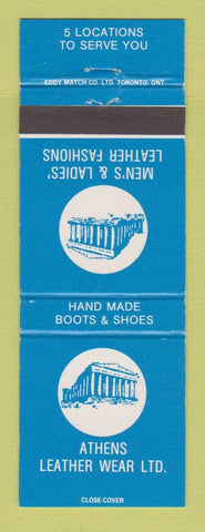 Matchbook Cover - Athens Leather Wear  Clothes