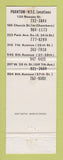 Matchbook Cover - The Phantom Men's Clothes New York City