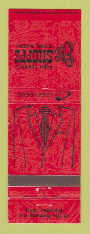 Matchbook Cover - Roger Lehman's Etc Shoppe Men's Clothes Wooster OH