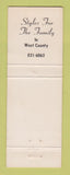 Matchbook Cover - Pettid's of Des Peres Clothes WEAR