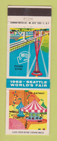 Matchbook Cover - 1962 Seattle World's Fair WA US Gayway Space Needle