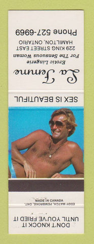 Matchbook Cover - La Femme Lingerie Hamilton ON