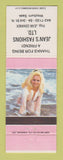 Matchbook Cover - Jean's Fashions Clothes Weyburn SK pinup