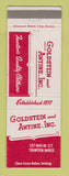Matchbook Cover - Goldstein and Antine Clothes Taunton MA