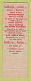Matchbook Cover - Goldstein and Antine Clothes Taunton MA