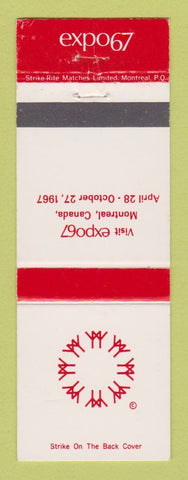 Matchbook Cover - Expo 67 Montreal QC