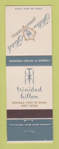Matchbook Cover - Hilton Hotel Trinidad Port of Spain West Indies