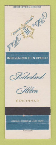 Matchbook Cover - Hilton Hotel Netherland Cincinnati OH