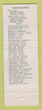 Matchbook Cover - Hilton Hotel Atlanta GA
