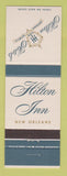 Matchbook Cover - Hilton Hotel New Orleans LA