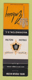 Matchbook Cover - Hilton Hotel Washington DC Statler The Embassy