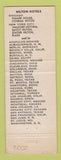 Matchbook Cover - Hilton Hotel Washington DC Statler The Embassy