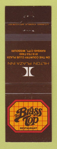 Matchbook Cover - Hilton Hotel Brass Top Restaurant Kansas City MO
