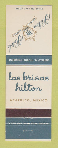 Matchbook Cover - Hilton Hotel Las Briasas Acapulco Mexico