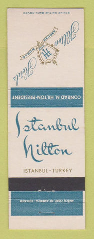 Matchbook Cover - Hilton Hotel Istanbul Turkey