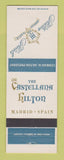 Matchbook Cover - Hilton Hotel Castellana Madrid Spain