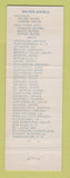 Matchbook Cover - Hilton Hotel Castellana Madrid Spain