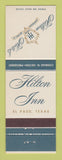 Matchbook Cover - Hilton Hotel El Paso TX