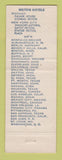 Matchbook Cover - Hilton Hotel Statler Buffalo NY