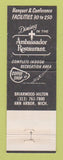 Matchbook Cover - Hilton Hotel Briarwood Ann Arbor MI