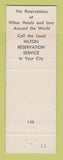 Matchbook Cover - Hilton Hotel Scottsdale Tucson AZ