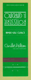 Matchbook Cover Hilton Hotel Caribe San Juan Puerto Rico Rotisserie Il Giardino
