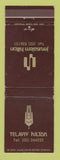 Matchbook Cover - Hilton Hotel Jerusalem Telaviv Isreal WEAR