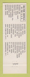 Matchbook Cover - Hilton Hotel Cape Kennedy Canaveral FL