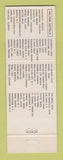 Matchbook Cover - Hilton Hotel Atlanta GA