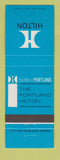 Matchbook Cover - Hilton Hotel Portland OR Buick