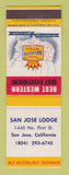 Matchbook Cover - Best Western San Jose Lodge CA