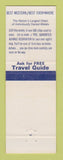 Matchbook Cover - Best Western Invitation Inn Edgewood MD