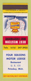 Matchbook Cover - Best Western Four Seasons Motor Lodge Petoskey MI