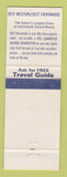 Matchbook Cover - Best Western Four Seasons Motor Lodge Petoskey MI