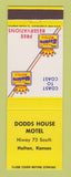 Matchbook Cover - Best Western Dodds House Motel Holton KS