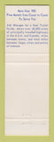 Matchbook Cover - Best Western Surf Motel Marysville KS