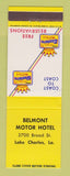 Matchbook Cover - Best Western Belmont Motor Hotel Lake Charles LA WEAR