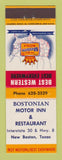 Matchbook Cover - Best Western Bostonian Motor Inn New Boston TX