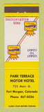 Matchbook Cover - Best Western Park Terrace Motor Hotel Fort Morgan Colorado