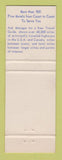 Matchbook Cover - Best Western Spa Motor Inn Denver Colorado