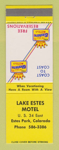 Matchbook Cover - Best Western Lake Estates Motel Estes Park Colorado