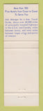 Matchbook Cover - Best Western Lake Estates Motel Estes Park Colorado